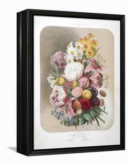 A Bouquet Of Flowers-Elisa Champin-Framed Premier Image Canvas