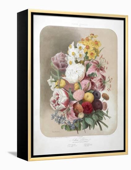 A Bouquet Of Flowers-Elisa Champin-Framed Premier Image Canvas