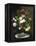 A Bouquet of Roses in a Glass Vase by Wild Flowers on a Marble Table-Otto Didrik Ottesen-Framed Premier Image Canvas