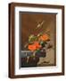 A Bouquet of Roses, Morning Glory and Hazelnuts with Grasshoppers, Stag Beetle and Lizard-Elias Van Den Broeck-Framed Giclee Print