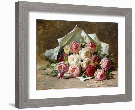 A Bouquet of Roses-Abbott Fuller Graves-Framed Giclee Print