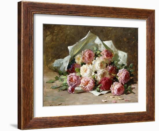 A Bouquet of Roses-Abbott Fuller Graves-Framed Giclee Print