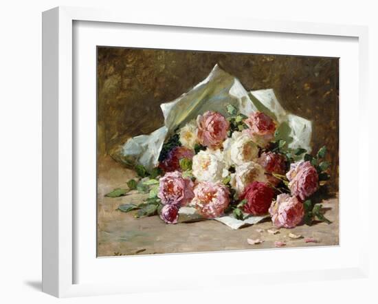 A Bouquet of Roses-Abbott Fuller Graves-Framed Giclee Print