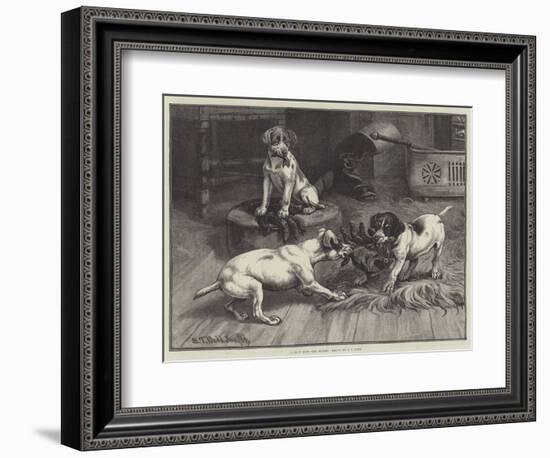 A Bout with the Gloves-S.t. Dadd-Framed Giclee Print