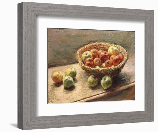 A Bowl of Apples, 1880-Edgar Degas-Framed Giclee Print