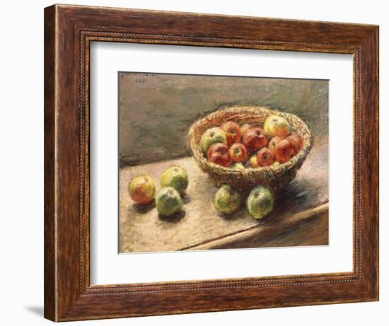 A Bowl of Apples, 1880-Edgar Degas-Framed Giclee Print