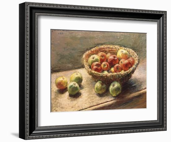 A Bowl of Apples, 1880-Edgar Degas-Framed Giclee Print