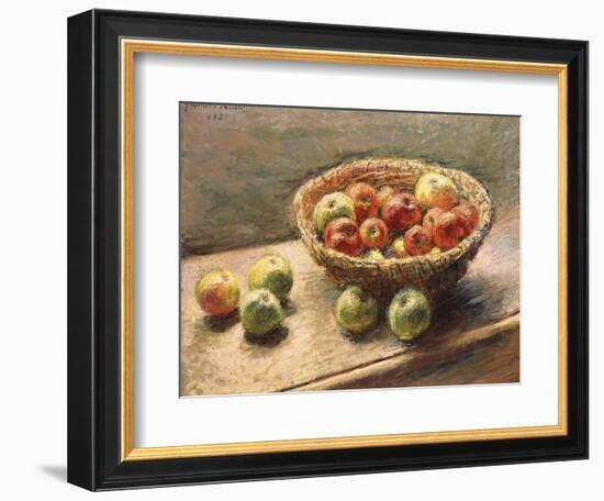 A Bowl of Apples, 1880-Edgar Degas-Framed Giclee Print