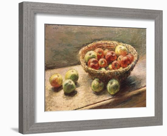 A Bowl of Apples, 1880-Edgar Degas-Framed Giclee Print