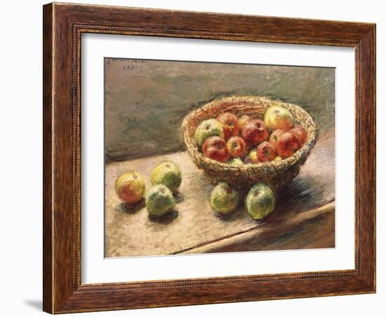 A Bowl of Apples, 1880-Edgar Degas-Framed Giclee Print