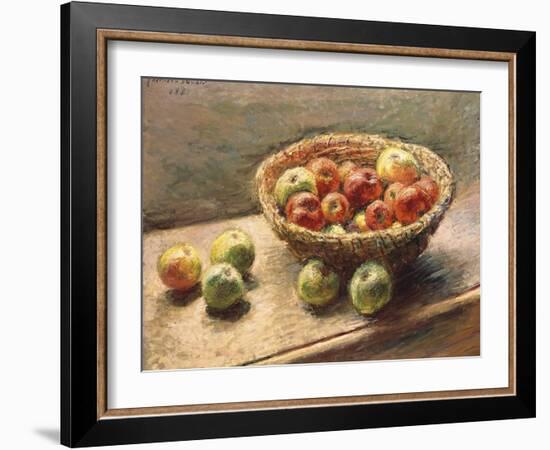 A Bowl of Apples, 1880-Edgar Degas-Framed Giclee Print