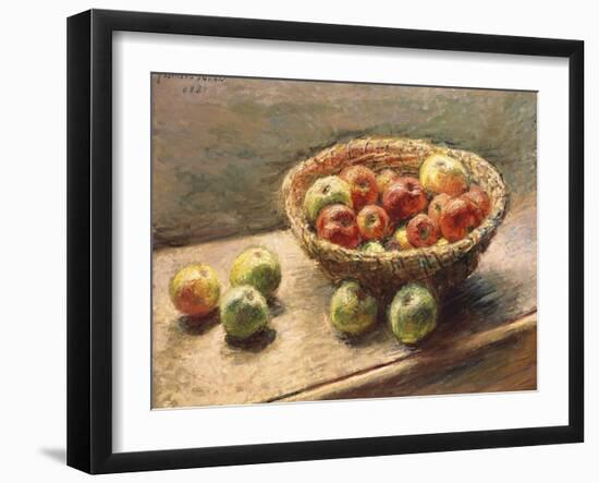 A Bowl of Apples, 1880-Edgar Degas-Framed Giclee Print