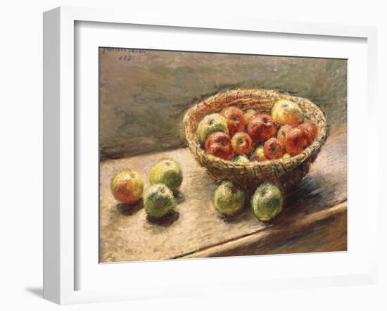 A Bowl of Apples, 1880-Edgar Degas-Framed Giclee Print