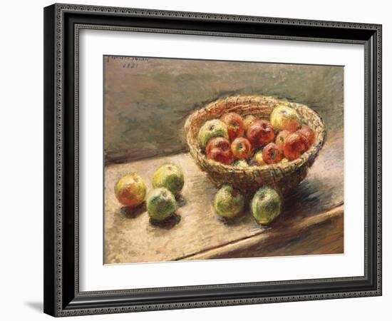 A Bowl of Apples, 1880-Edgar Degas-Framed Giclee Print