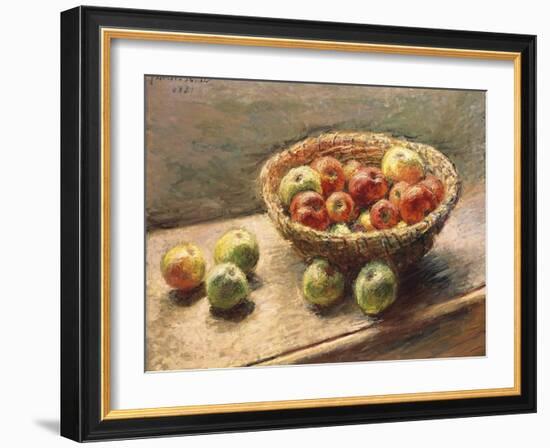 A Bowl of Apples, 1880-Edgar Degas-Framed Giclee Print