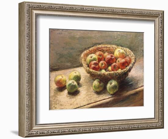 A Bowl of Apples; Le Panier De Pommes, 1880-Claude Monet-Framed Giclee Print