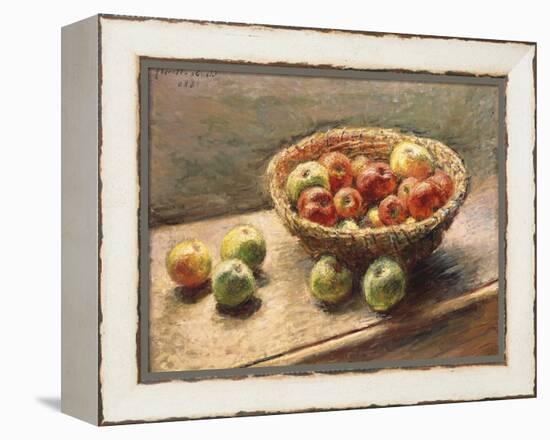 A Bowl of Apples; Le Panier De Pommes, 1880-Claude Monet-Framed Premier Image Canvas