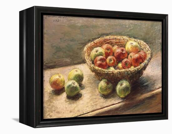 A Bowl of Apples; Le Panier De Pommes, 1880-Claude Monet-Framed Premier Image Canvas