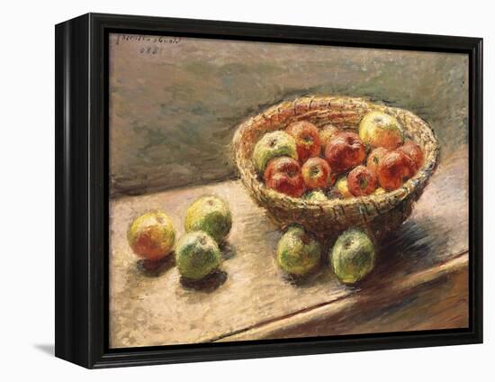 A Bowl of Apples; Le Panier De Pommes, 1880-Claude Monet-Framed Premier Image Canvas