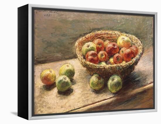 A Bowl of Apples; Le Panier De Pommes, 1880-Claude Monet-Framed Premier Image Canvas