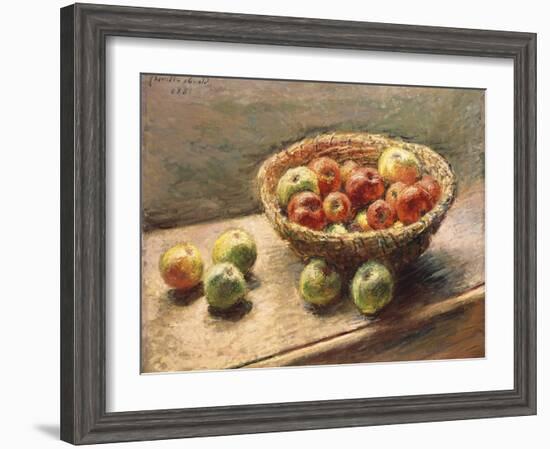 A Bowl of Apples; Le Panier De Pommes, 1880-Claude Monet-Framed Giclee Print