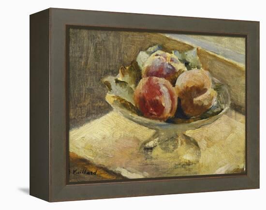 A Bowl of Peaches-Edouard Vuillard-Framed Premier Image Canvas