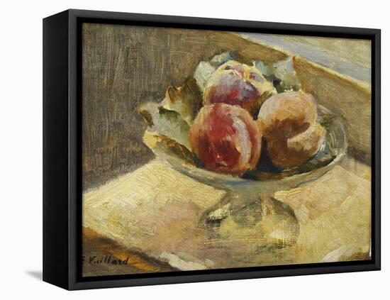 A Bowl of Peaches-Edouard Vuillard-Framed Premier Image Canvas