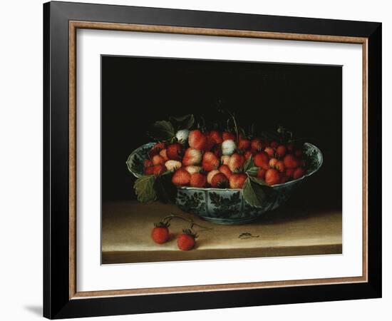 A Bowl of Strawberries-Hendrik Avercamp-Framed Giclee Print