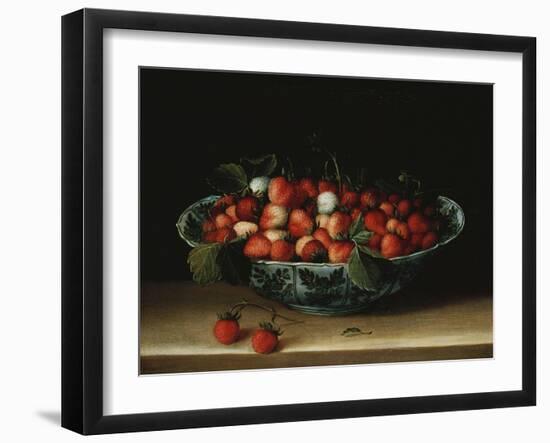 A Bowl of Strawberries-Hendrik Avercamp-Framed Giclee Print