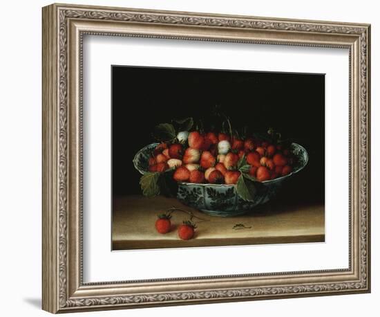 A Bowl of Strawberries-Hendrik Avercamp-Framed Giclee Print