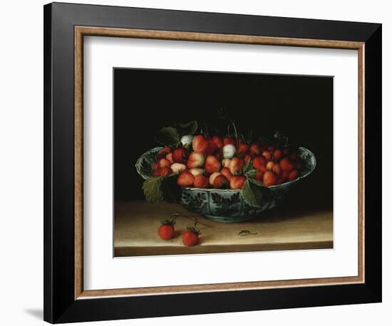 A Bowl of Strawberries-Hendrik Avercamp-Framed Giclee Print