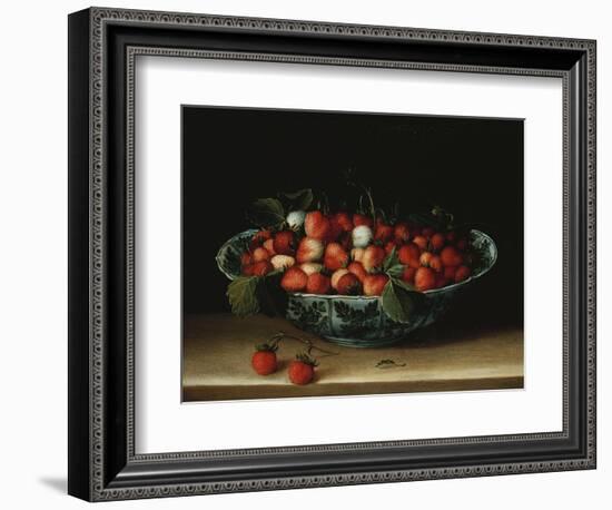 A Bowl of Strawberries-Hendrik Avercamp-Framed Giclee Print