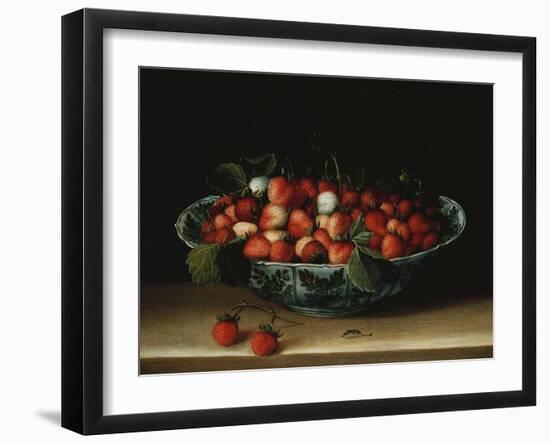 A Bowl of Strawberries-Hendrik Avercamp-Framed Giclee Print