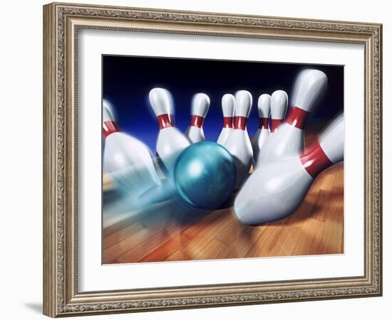 A Bowling Strike-Matthias Kulka-Framed Giclee Print