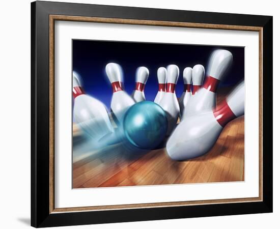 A Bowling Strike-Matthias Kulka-Framed Giclee Print