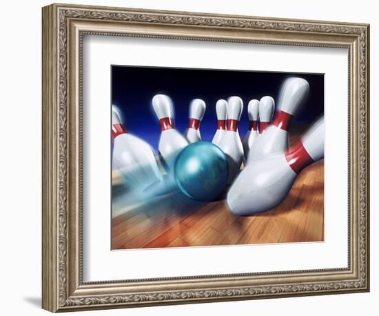 A Bowling Strike-Matthias Kulka-Framed Giclee Print