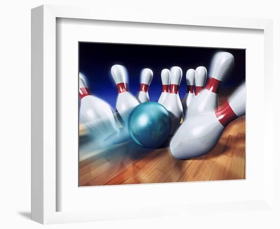 A Bowling Strike-Matthias Kulka-Framed Giclee Print