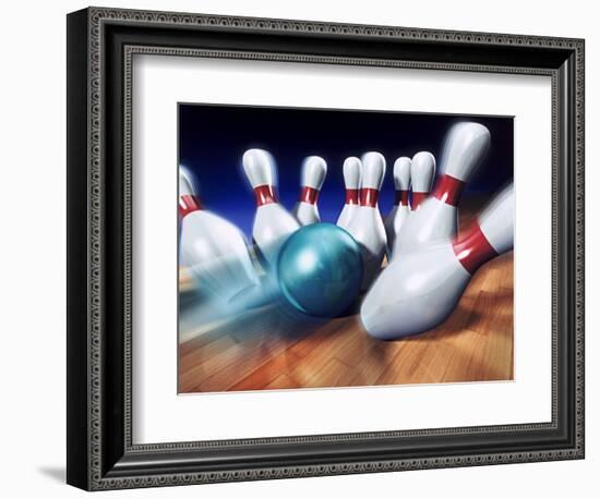 A Bowling Strike-Matthias Kulka-Framed Giclee Print