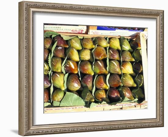 A Box of Figs for Sale in a Market, Tuscany, Italy-Bruno Morandi-Framed Photographic Print