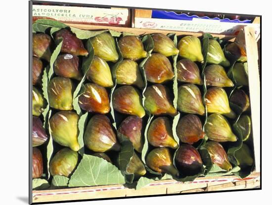 A Box of Figs for Sale in a Market, Tuscany, Italy-Bruno Morandi-Mounted Photographic Print