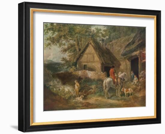 'A Boy Employed Burning The Weeds', 1799-James Ward-Framed Giclee Print