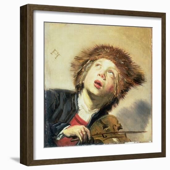 A Boy with a Viol-Frans Hals-Framed Giclee Print