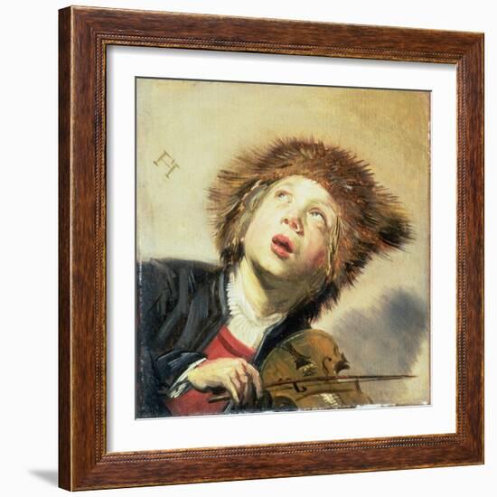 A Boy with a Viol-Frans Hals-Framed Giclee Print