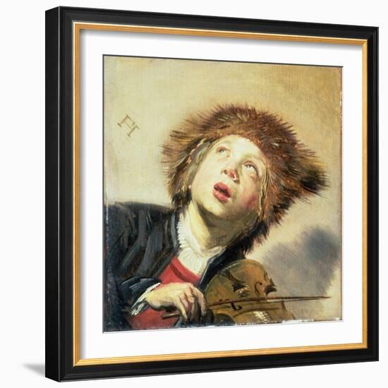 A Boy with a Viol-Frans Hals-Framed Giclee Print