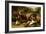 A Boy with Poultry and a Goat in a Farmyard-Charles Hunt-Framed Giclee Print