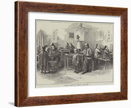 A Boys School, Pekin-Arthur Hopkins-Framed Giclee Print