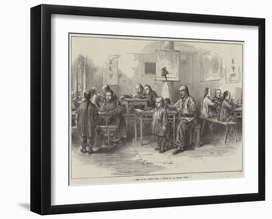 A Boys School, Pekin-Arthur Hopkins-Framed Giclee Print