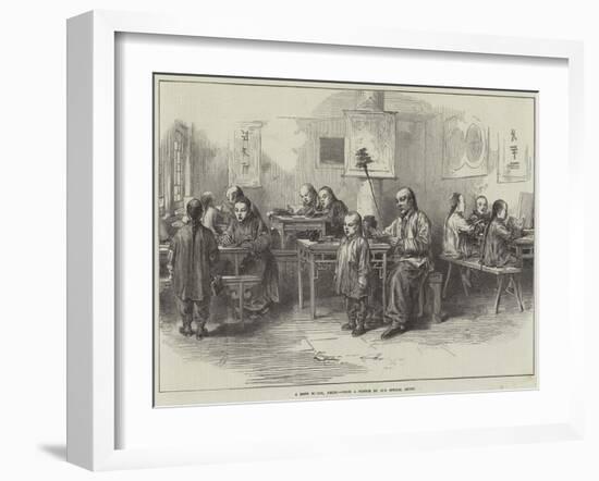 A Boys School, Pekin-Arthur Hopkins-Framed Giclee Print