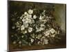 A Branch of Apple Blossoms also Said Cherry Blossoms-Gustave Courbet-Mounted Giclee Print