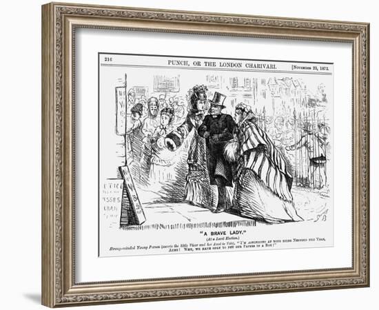 A Brave Lady, 1872-Georgina Bowers-Framed Giclee Print